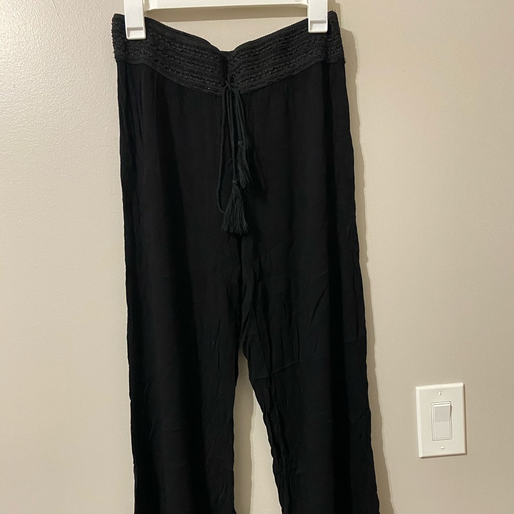 Woven Palazzo Pants
